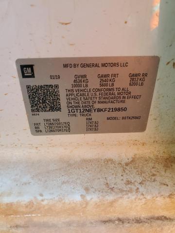 2019 GMC SIERRA K25 - 1GT12NEY8KF219850