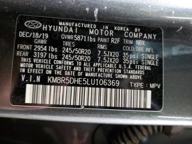2020 HYUNDAI PALISADE KM8R5DHE5LU106369