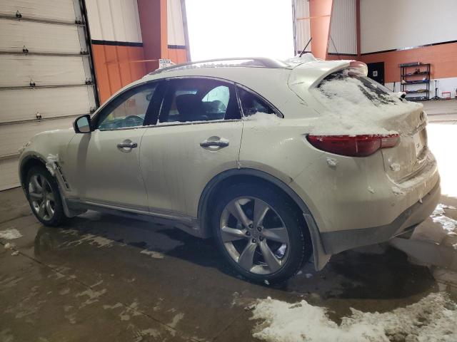 INFINITI QX70 2014 white  gas JN8BS1MW8EM400125 photo #3