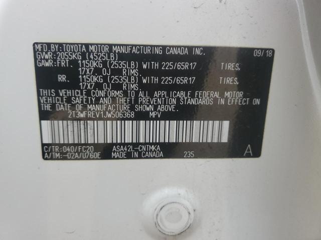 2018 TOYOTA RAV4 ADVEN - 2T3WFREV1JW506368