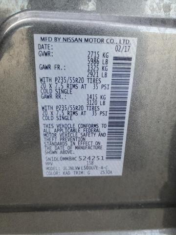 2017 INFINITI QX60 - 5N1DL0MM8HC524251
