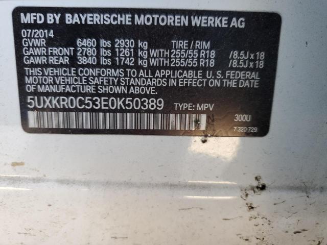 2014 BMW X5 XDRIVE3 - 5UXKR0C53E0K50389