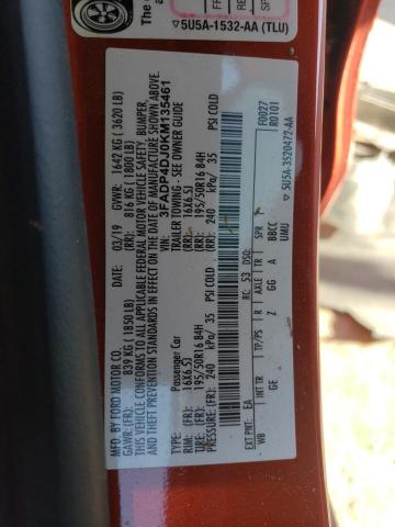 2019 FORD FIESTA 3FADP4DJ0KM135461