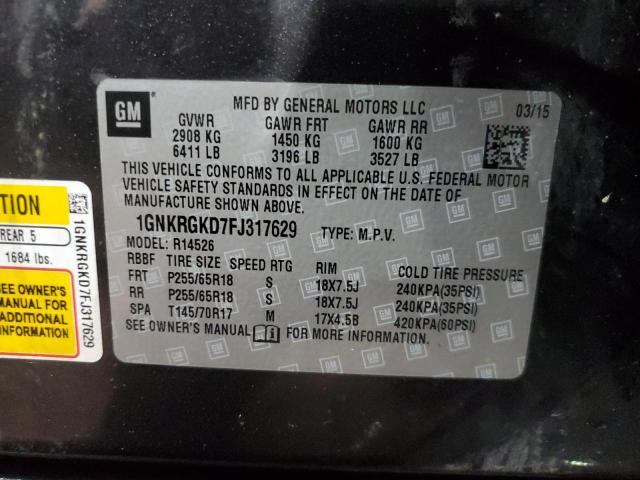 2015 CHEVROLET TRAVERSE L - 1GNKRGKD7FJ317629