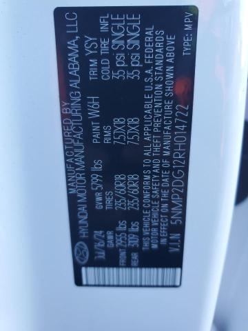 2024 HYUNDAI SANTA FE S - 5NMP2DG12RH014722
