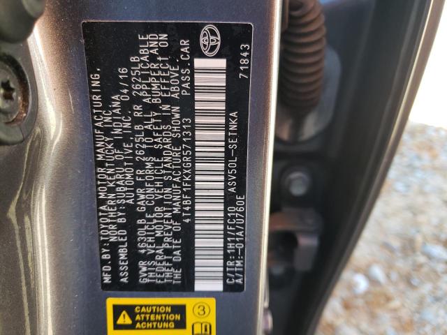 2016 TOYOTA CAMRY LE - 4T4BF1FKXGR571313