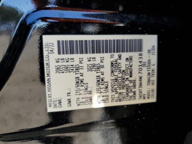 2022 NISSAN ROGUE SV - 5N1BT3BA4NC701438