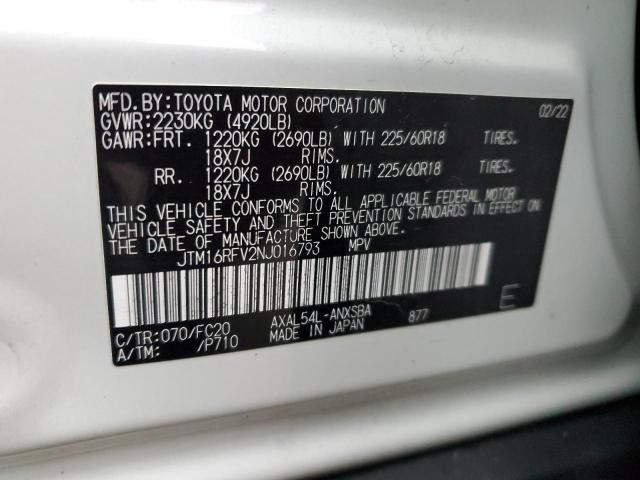 2022 TOYOTA RAV4 SE - JTM16RFV2NJ016793