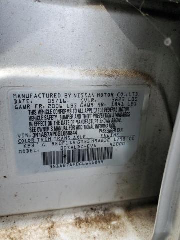 2016 NISSAN SENTRA S - 3N1AB7AP0GL666844