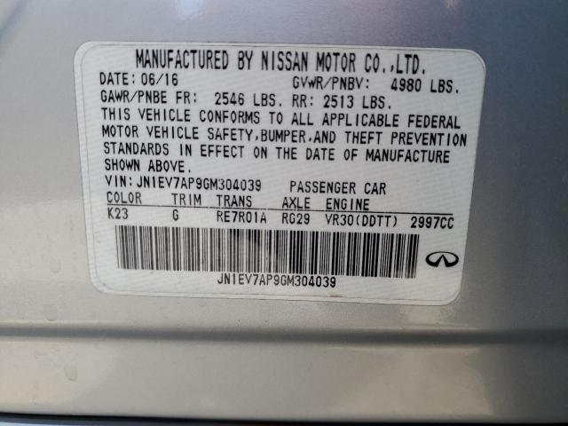 2016 INFINITI Q50 PREMIU - JN1EV7AP9GM304039