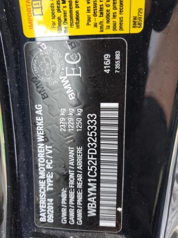 2015 BMW 650 XI WBAYM1C52FD325333