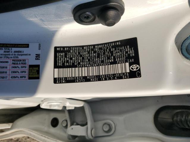 2022 TOYOTA COROLLA LE - 5YFEPMAE6NP295654