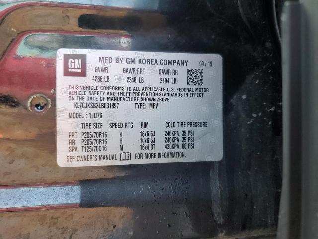 2020 CHEVROLET TRAX LS - KL7CJKSB3LB031897