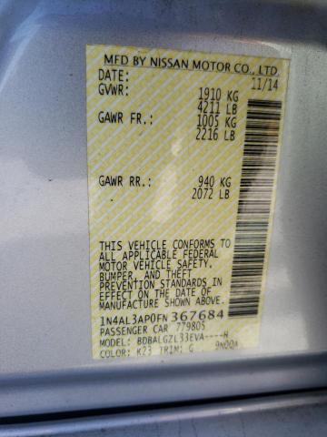 2015 NISSAN ALTIMA 2.5 - 1N4AL3AP0FN367684