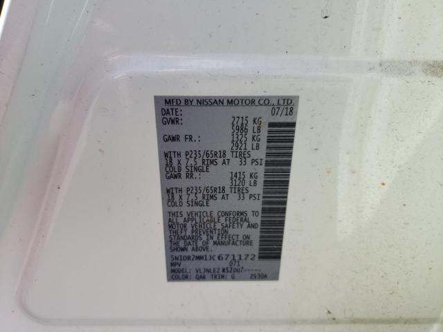 2018 NISSAN PATHFINDER - 5N1DR2MM1JC671172