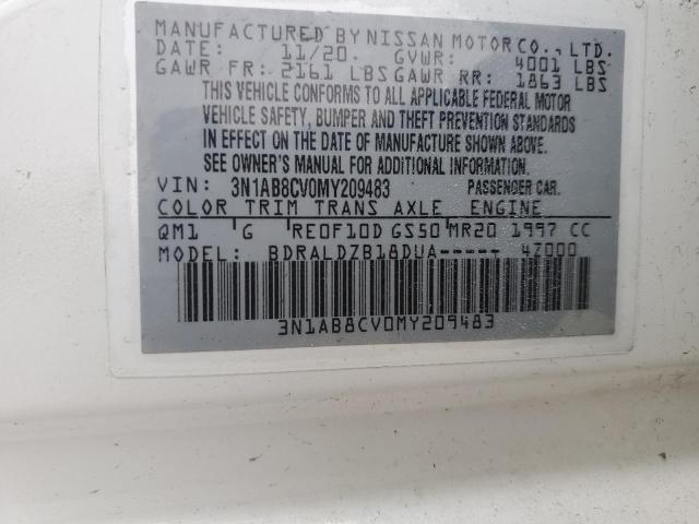 2021 NISSAN SENTRA SV - 3N1AB8CV0MY209483
