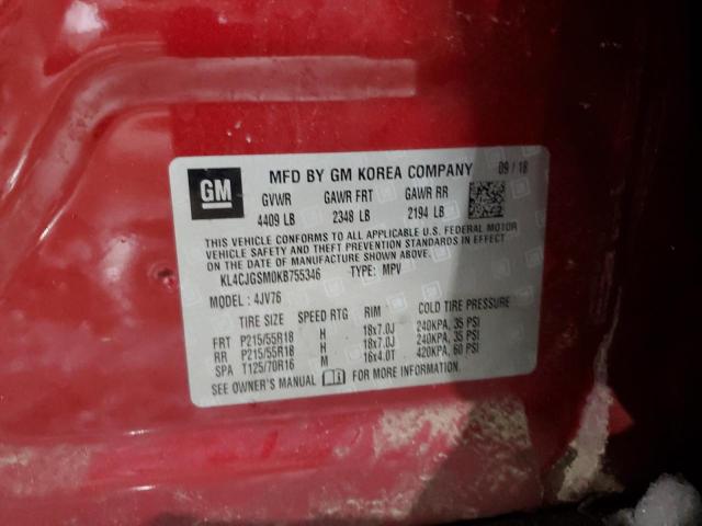 2019 BUICK ENCORE ESS KL4CJGSM0KB755346