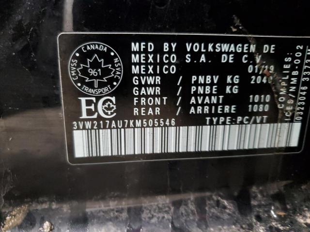2019 VOLKSWAGEN GOLF SPORT - 3VW217AU7KM505546