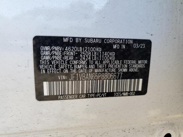 2023 SUBARU WRX LIMITE JF1VBAN65P8806677