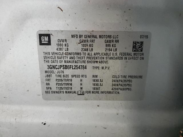2015 CHEVROLET TRAX 1LS 3GNCJPSB6FL254784
