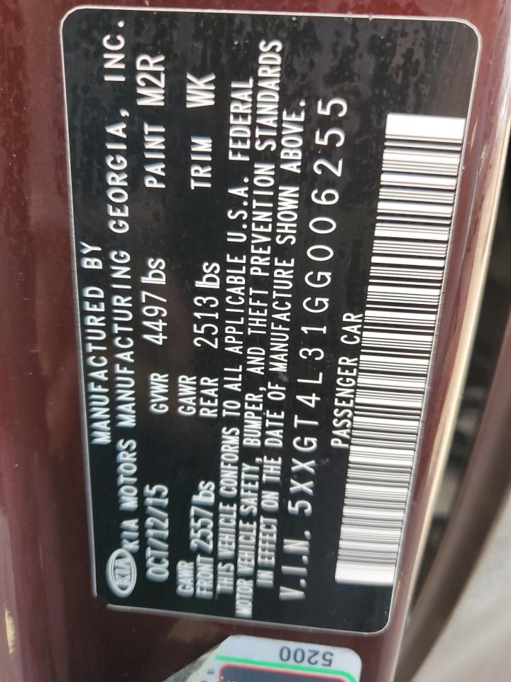 Lot #3311656273 2016 KIA OPTIMA LX