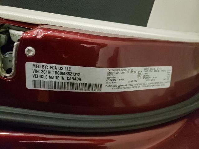 2021 CHRYSLER PACIFICA T - 2C4RC1BG0MR521312
