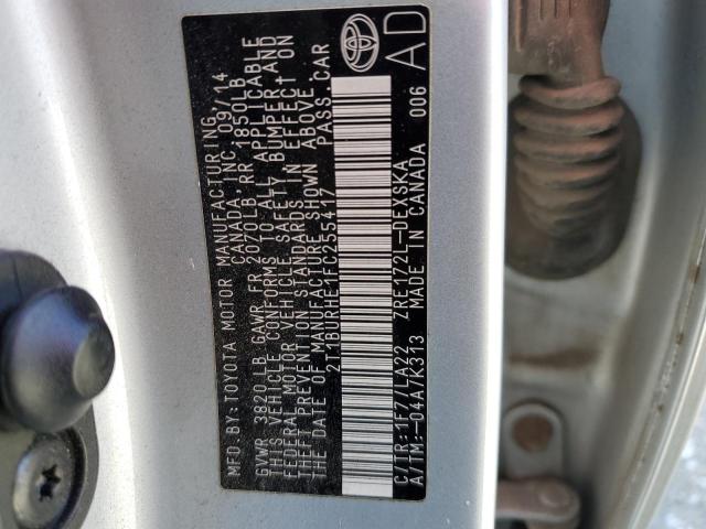 2015 TOYOTA COROLLA L - 2T1BURHE1FC255417