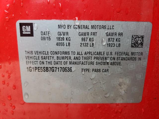 2016 CHEVROLET CRUZE LIMI - 1G1PE5SB7G7170636