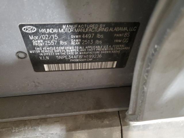 2015 HYUNDAI SONATA SPO - 5NPE34AF8FH199236