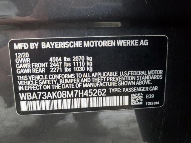 2021 BMW 228XI WBA73AK08M7H45262