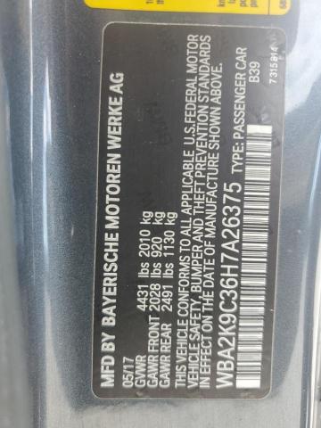 2017 BMW 230I WBA2K9C36H7A26375