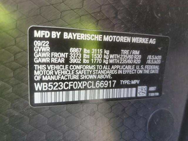 2023 BMW IX XDRIVE5 WB523CF0XPCL66917
