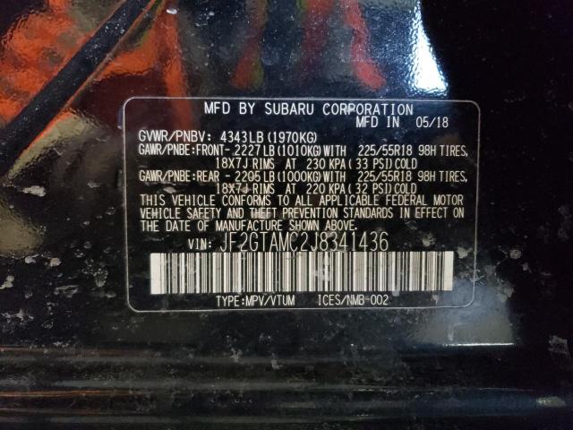 2018 SUBARU CROSSTREK - JF2GTAMC2J8341436