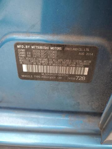 2015 MITSUBISHI MIRAGE DE ML32A3HJ2FH008750