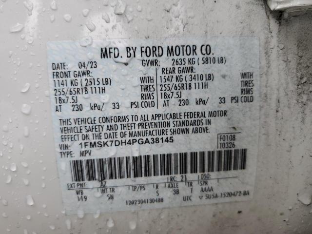 2023 FORD EXPLORER X - 1FMSK7DH4PGA38145