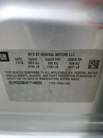 2015 CHEVROLET CRUZE LTZ 1G1PG5SB9F7144905