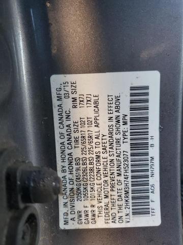 2015 HONDA CR-V EXL - 2HKRM3H74FH523077