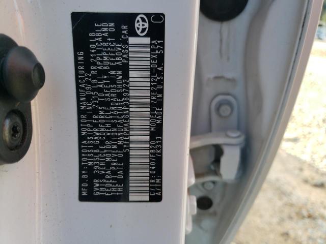 2022 TOYOTA COROLLA LE - 5YFEPMAE6NP369722