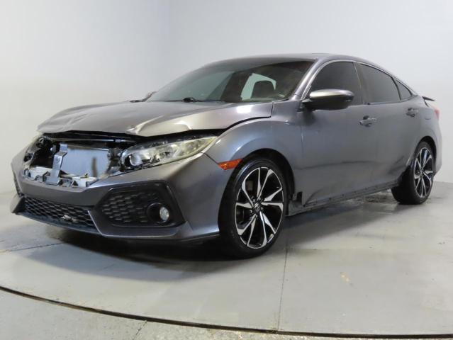 HONDA CIVIC SI 2019 gray  gas 2HGFC1E50KH705618 photo #3