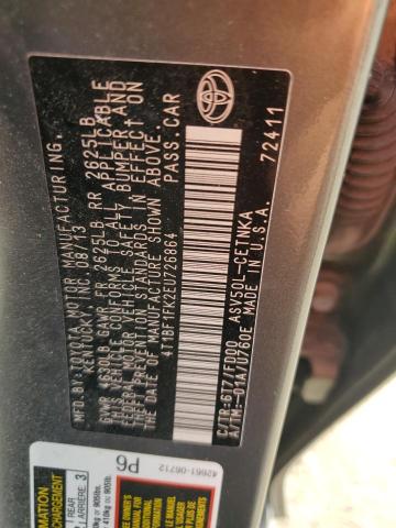 2014 TOYOTA CAMRY L #3106638362