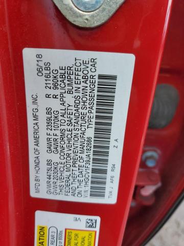 2018 HONDA ACCORD SPO - 1HGCV1F39JA182686