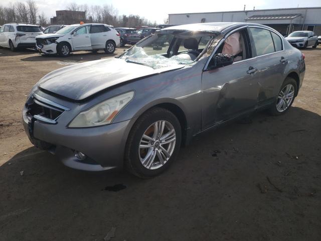 INFINITI G25 2011 gray  gas JN1DV6AR7BM651594 photo #1