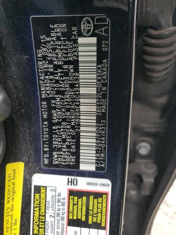 2016 TOYOTA COROLLA L - 2T1BURHE4GC494638