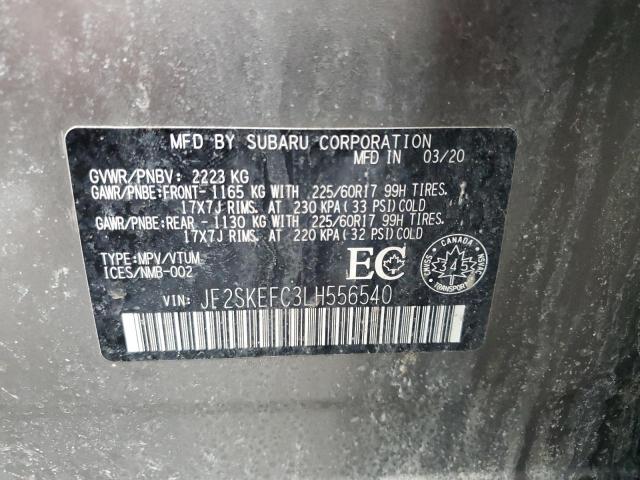 2020 SUBARU FORESTER C JF2SKEFC3LH556540
