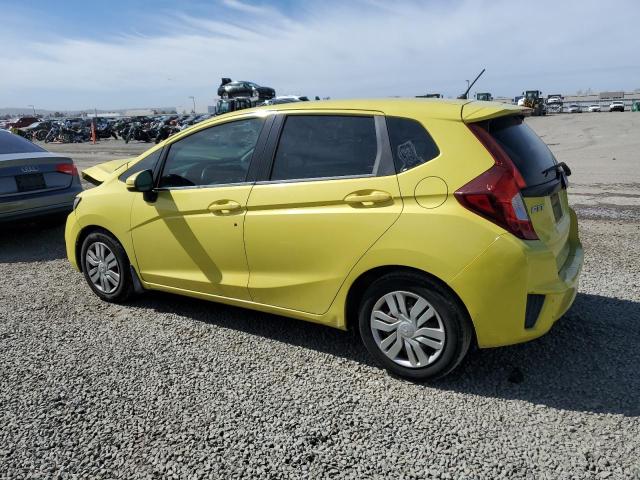 HONDA FIT LX 2015 yellow  gas 3HGGK5G50FM722826 photo #3