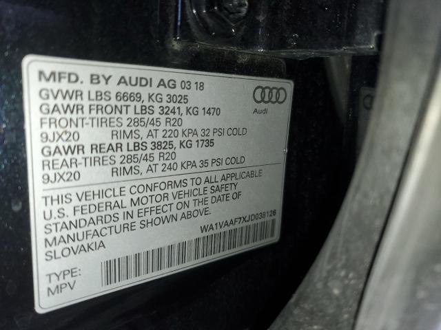 2018 AUDI Q7 PRESTIG - WA1VAAF7XJD038126