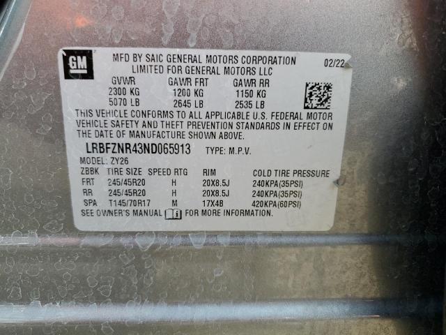 2022 BUICK ENVISION E - LRBFZNR43ND065913