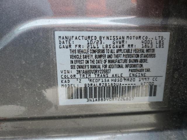 2024 NISSAN SENTRA SR 3N1AB8DV0RY226807