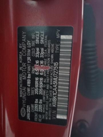 2021 HYUNDAI KONA SE KM8K1CAA5MU727515