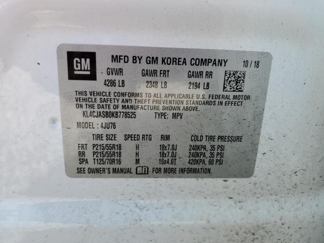 2019 BUICK ENCORE PRE - KL4CJASB0KB778525